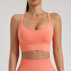 Naadloze drukverlichtende sport top