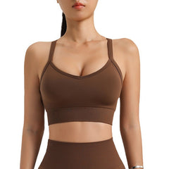 Naadloze drukverlichtende sport top